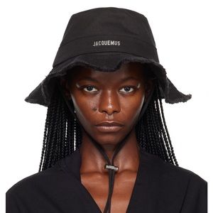 JACQUEMUS Black 'Le Bob Artichaut' Bucket Hat